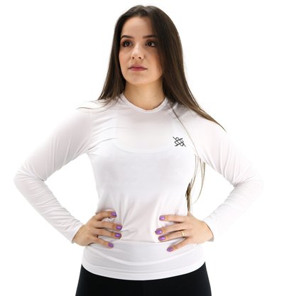 Camisa Segunda Pele HUPI Manga Longa Branco