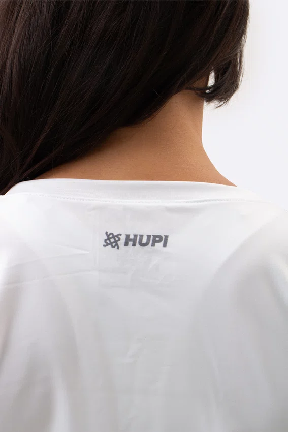 Camiseta Dry fit Feminina Branca HUPI Smart