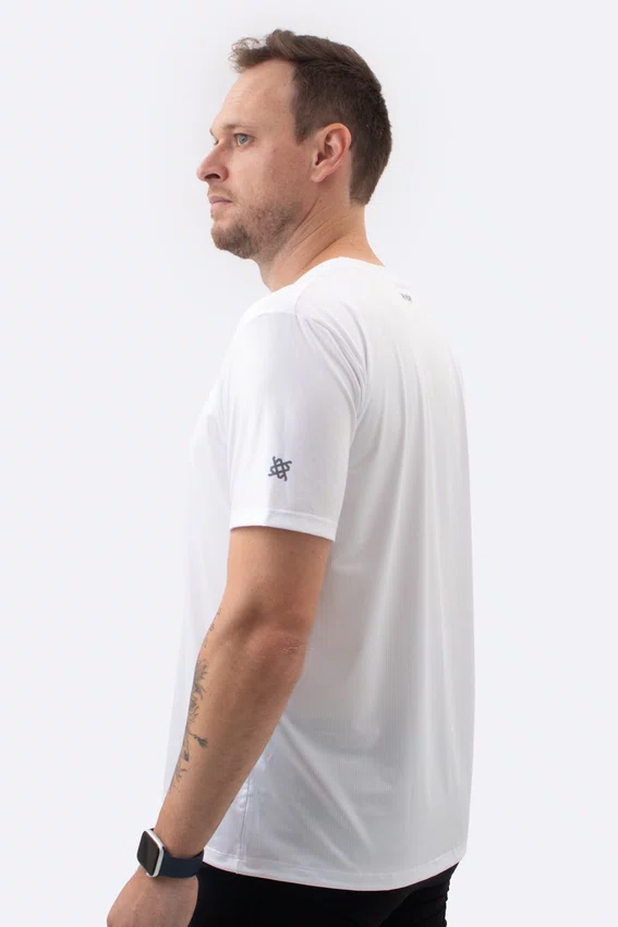 Camiseta Dry Fit HUPI Smart Branca Masculina