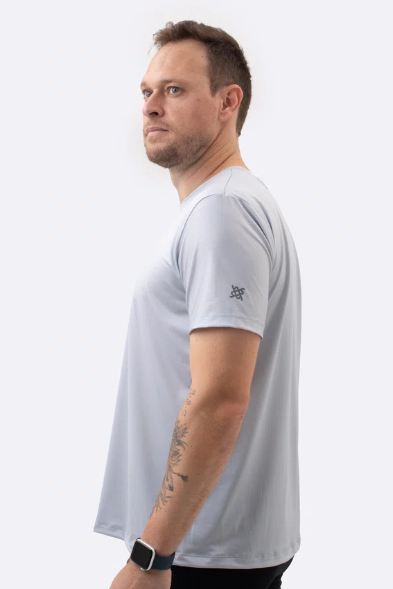 Camiseta Dry Fit HUPI Smart Cinza Masculina