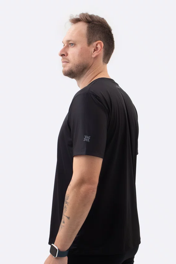 Camiseta Dry Fit HUPI Smart Preto Masculina