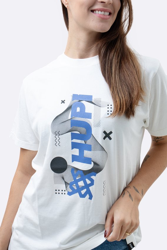 Camiseta HUPI Casual Branca HUPI Logo