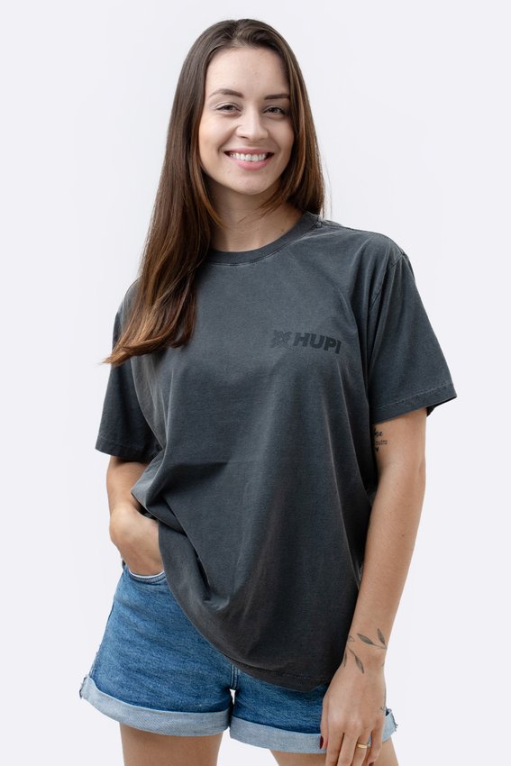Camiseta HUPI Casual Chumbo Institucional