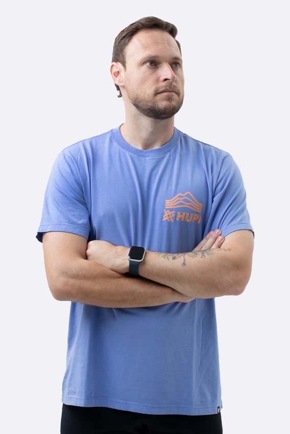 Camiseta HUPI Casual Lilás Mountain