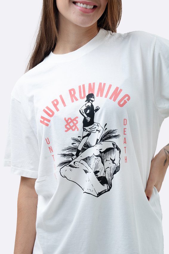 Camiseta HUPI Casual Off White Running