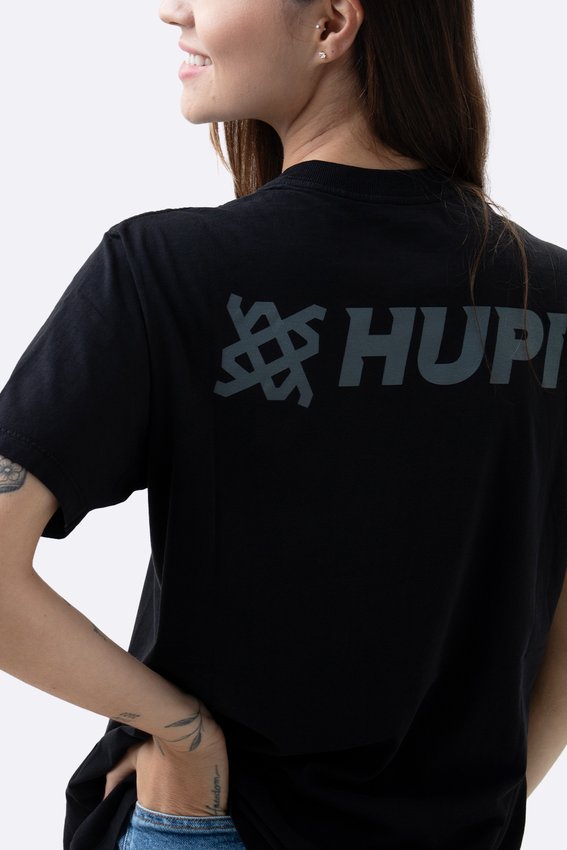 Camiseta HUPI Casual Preta Institucional