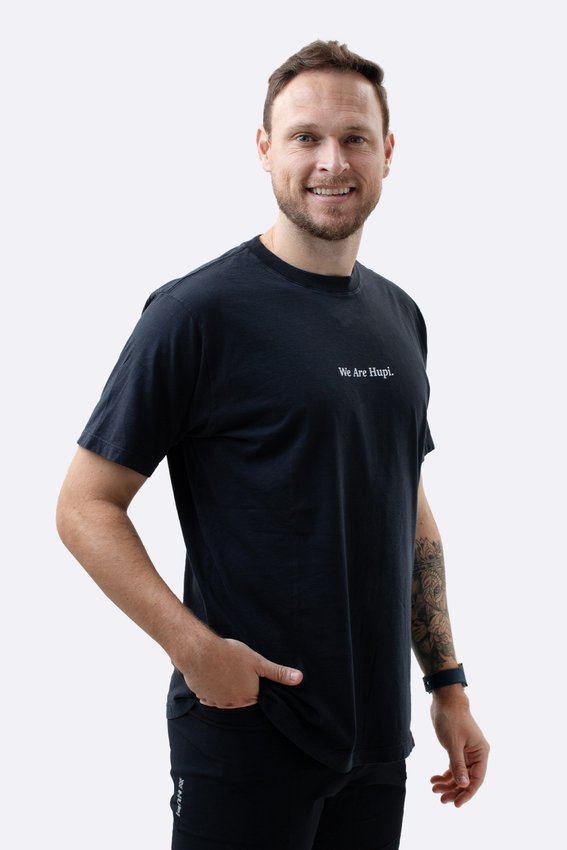 Camiseta HUPI Casual Preto Fosco We Are Hupi