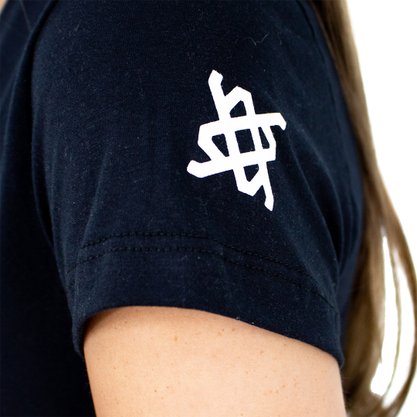 Camiseta HUPI Pellt Feminina Babylook Preto