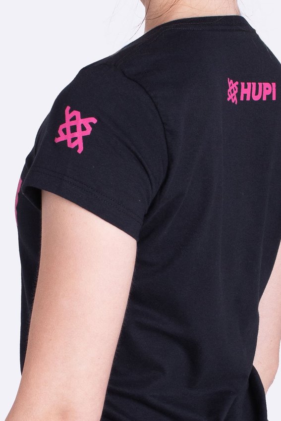 Camiseta HUPI Racing Baby Look Pink