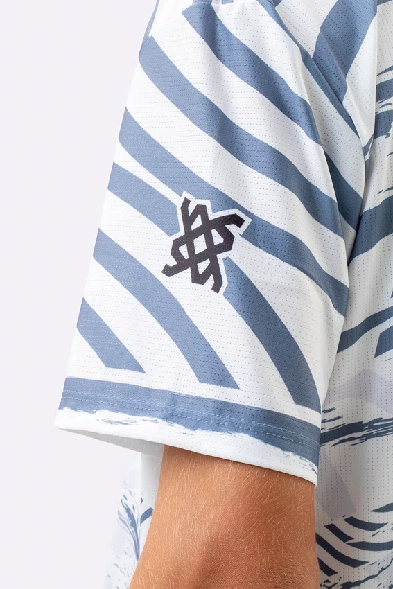 Camiseta Masculina HUPI Bike Naja V10 Branco e Cinza