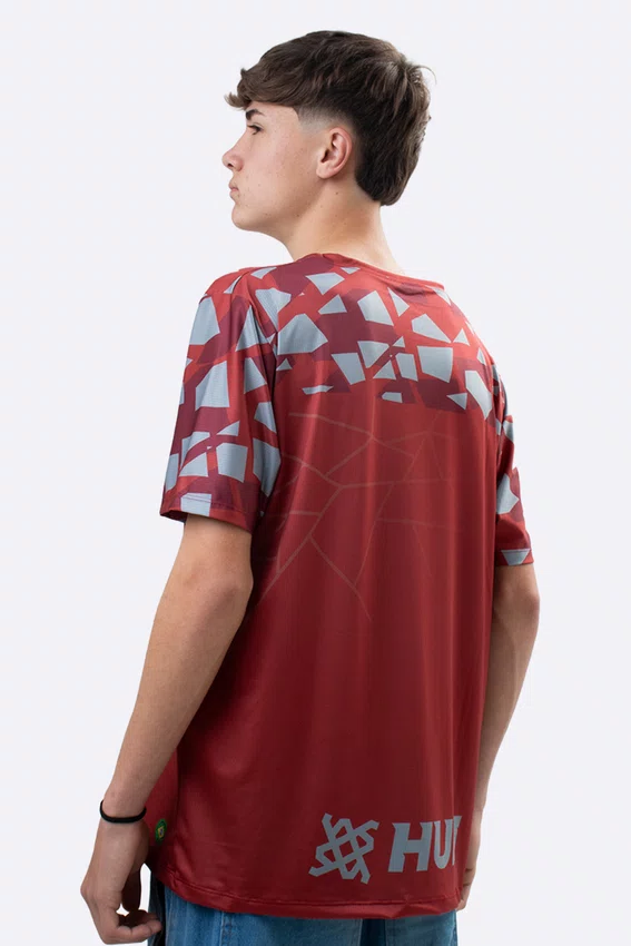 Camiseta Masculina HUPI Bike Naja Vermelho/Cinza