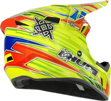 Capacete Hupi Dh-3 Amarelo Neon