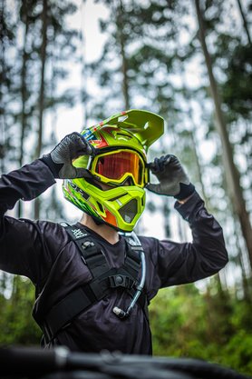 Capacete Hupi Dh-3 Amarelo Neon