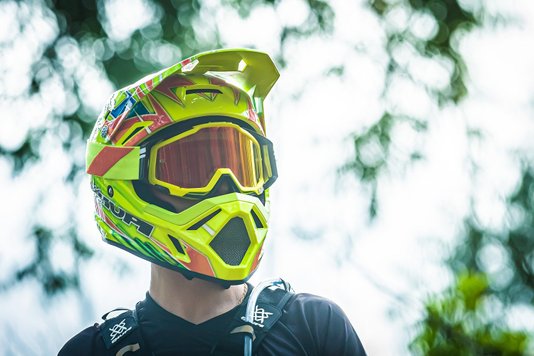 Capacete Hupi Dh-3 Amarelo Neon