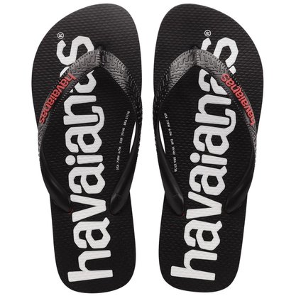 Chinelo Havaianas Top Logomania Vermelho Rubi Chinelo Havaianas Top Logomania Vermelho Rubi
