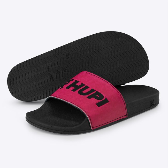 Chinelo HUPI Classic Slide Preto/Pink Grade