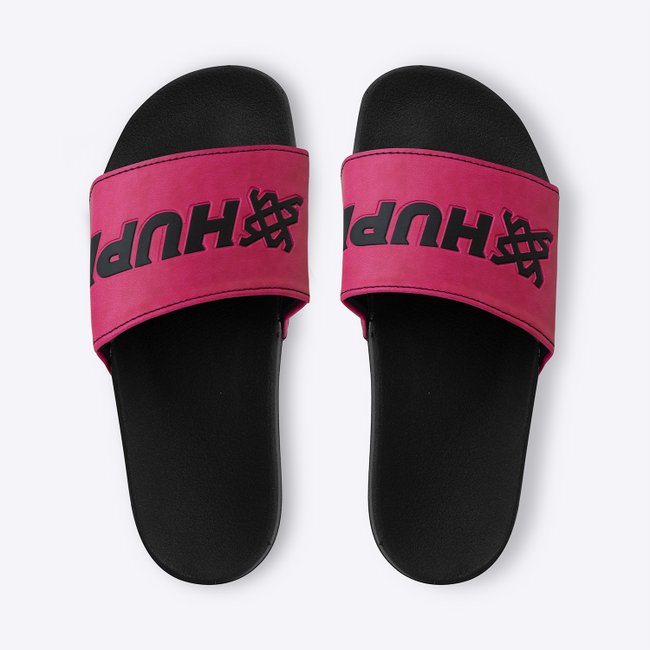 Chinelo HUPI Classic Slide Preto/Pink Grade