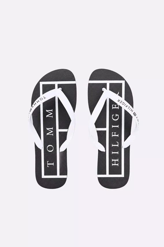 Chinelo Tommy Hilfiger Strip Preto