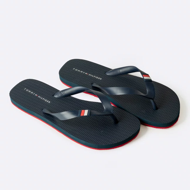Chinelo Tommy Hilfiger Comfortable Padded Azul Marinho