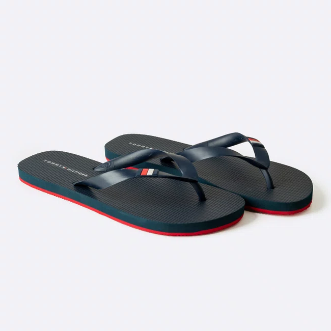 Chinelo Tommy Hilfiger Comfortable Padded Azul Marinho