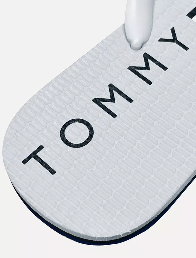 Chinelo Tommy Hilfiger Rubber Masculino Azul/Branco