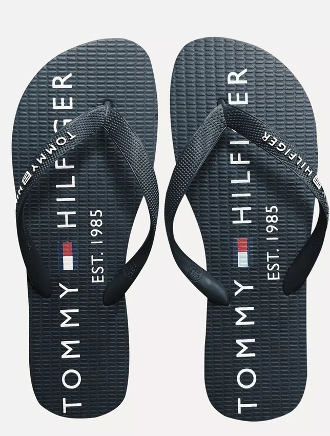 Chinelo Tommy Hilfiger Rubber Masculino Azul Marinho