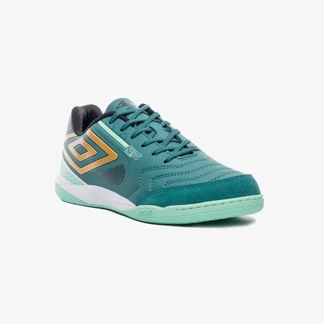 Chuteira Futsal Umbro Pro 5 Bump Club Petróleo