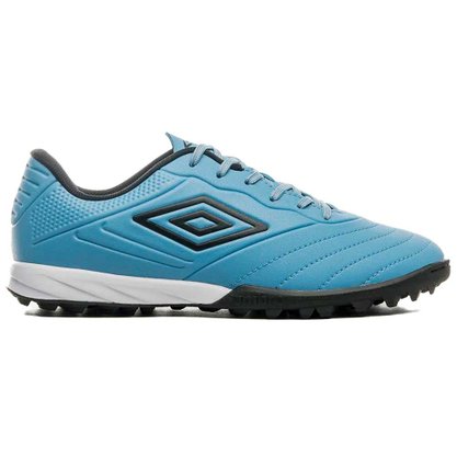 Chuteira Society Umbro Tocco III Club Azul e Preto