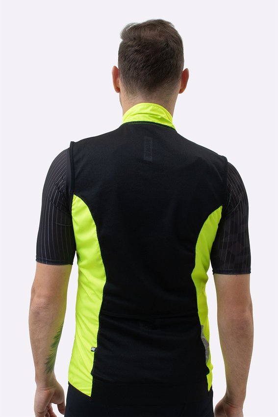 Colete Corta Vento HUPI Sonhe/Treine/Alcance - Amarelo Neon