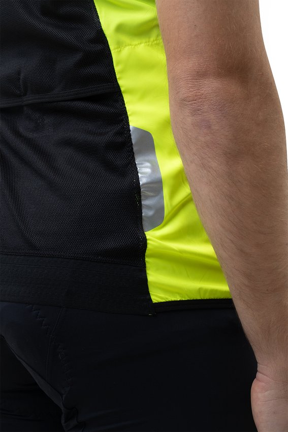 Colete Corta Vento HUPI Sonhe/Treine/Alcance - Amarelo Neon