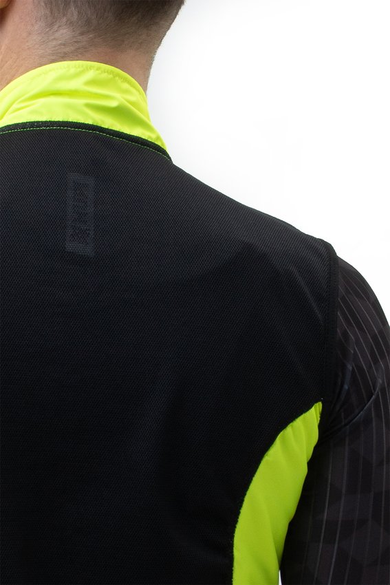 Colete Corta Vento HUPI Sonhe/Treine/Alcance - Amarelo Neon