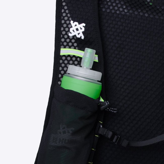 Colete de Hidratação HUPI Running Preto e Amarelo com Refil