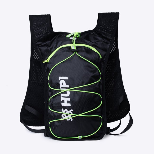 Colete de Hidratação HUPI Running Preto e Amarelo com Refil