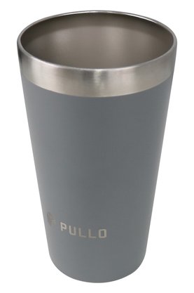 Copo Térmico Pullo Fun 480ML Cinza