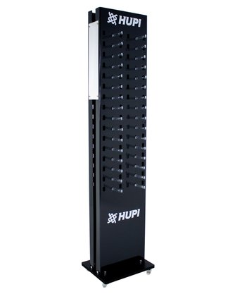 Expositor HUPI Torre Duplo Para 64 Óculos com Rodinha