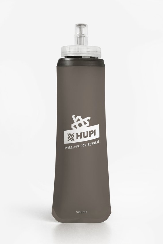 Garrafa Dobrável Soft Flash HUPI Cinza - 500ml