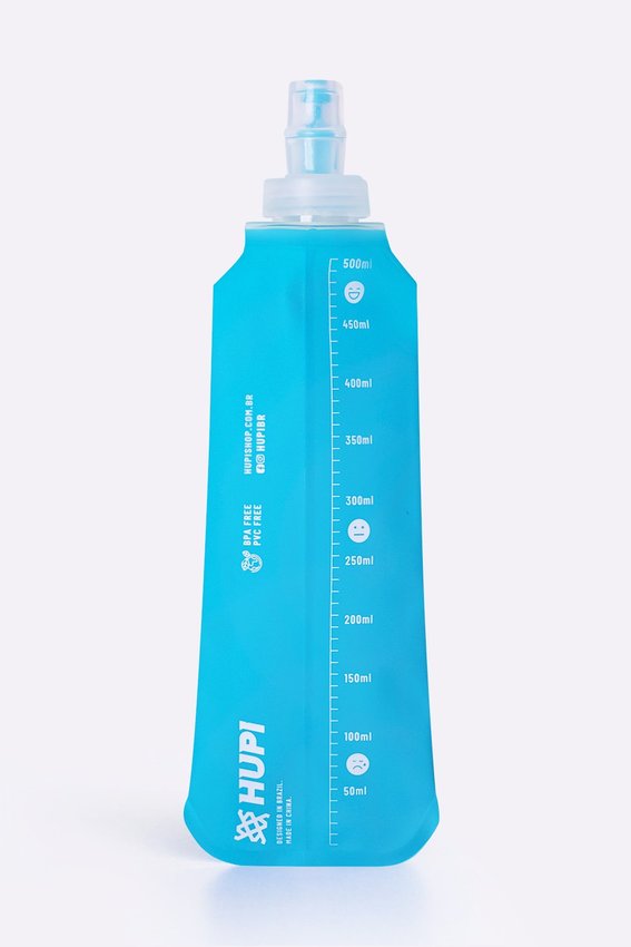 Garrafa Dobrável Soft Flask HUPI 500ml - Boca Pequena