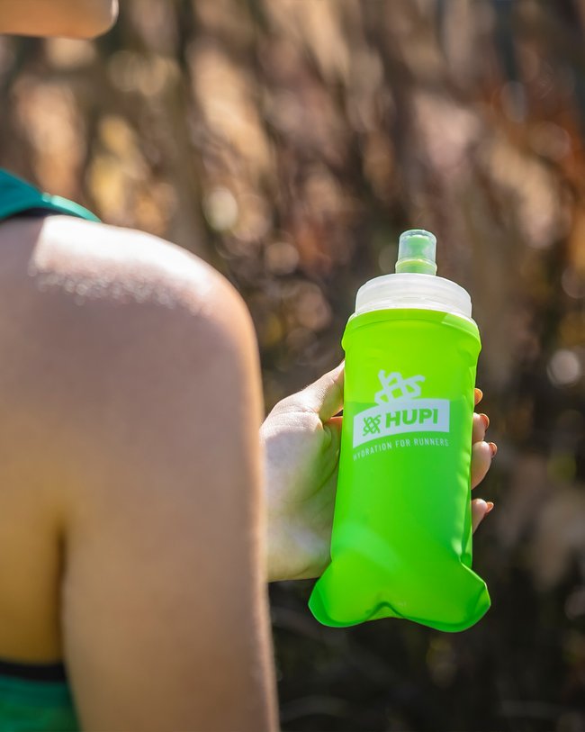 Garrafa Dobrável Soft Flask HUPI Verde - 350ml
