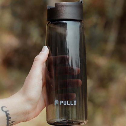 Garrafa Pullo Vesi 800ML Cinza