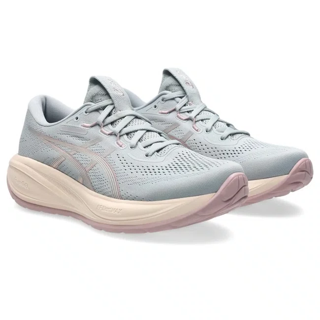 Tênis ASICS GEL-Cumulus 28 Feminino Cinza e Rosa