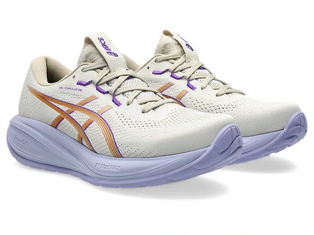 Tênis ASICS GEL-Cumulus 28 Feminino Bege e Lilás