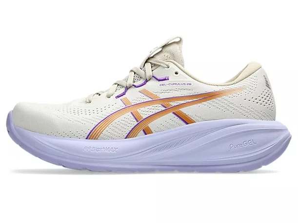 Tênis ASICS GEL-Cumulus 28 Feminino Bege e Lilás