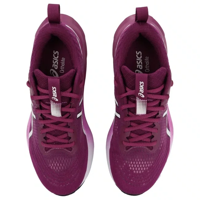Tênis ASICS GEL-Nagoya 8 Feminino Roxo e Branco