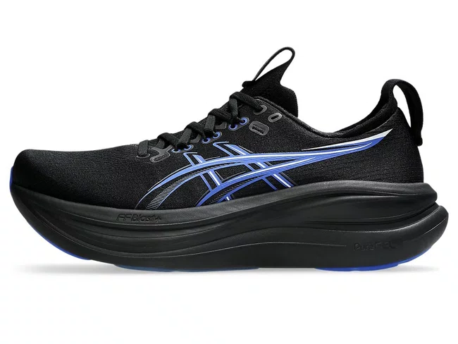 Tênis ASICS GEL-Nimbus 28 Masculino Preto e Azul