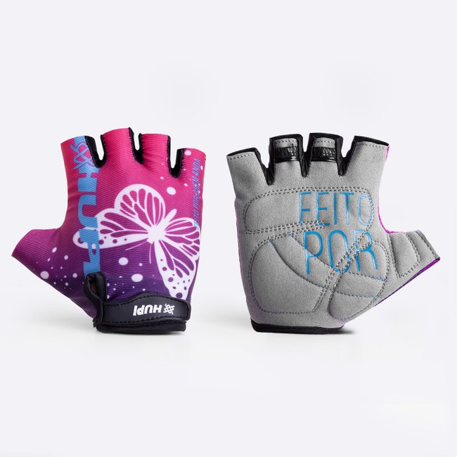 Luva Ciclismo HUPI Eco Dedo Curto Butterfly