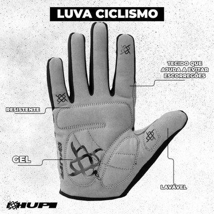Luva Hupi Dedo Longo Full Magic