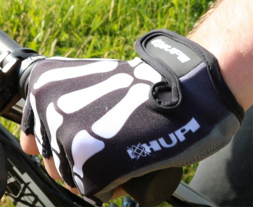 Luva Ciclismo HUPI Eco Dedo Curto Bones