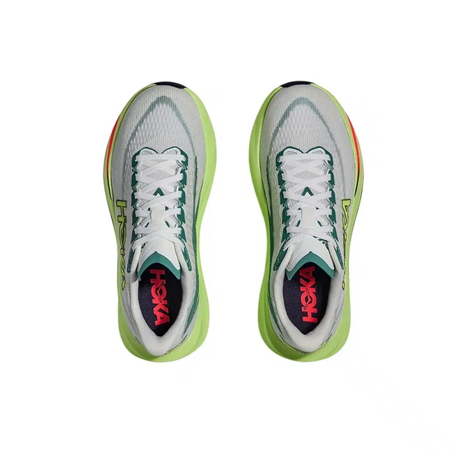Tênis HOKA Mach 7 Masculino Cinza e Verde
