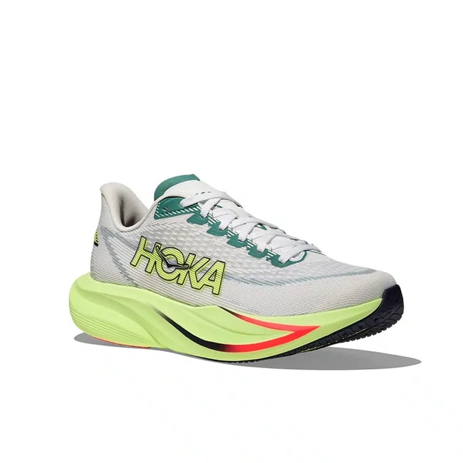 Tênis HOKA Mach 7 Masculino Cinza e Verde