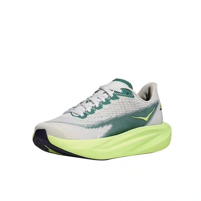Tênis HOKA Mach 7 Masculino Cinza e Verde
